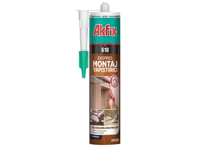 AKFIX EKSPRES MONTAJ YAPIŞTIRICI 280 ML ŞEFFAF(12)
