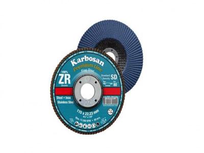 KARBOSAN ZİRKONYUM FLAP DİSK 180 MM 60 KUM(10)